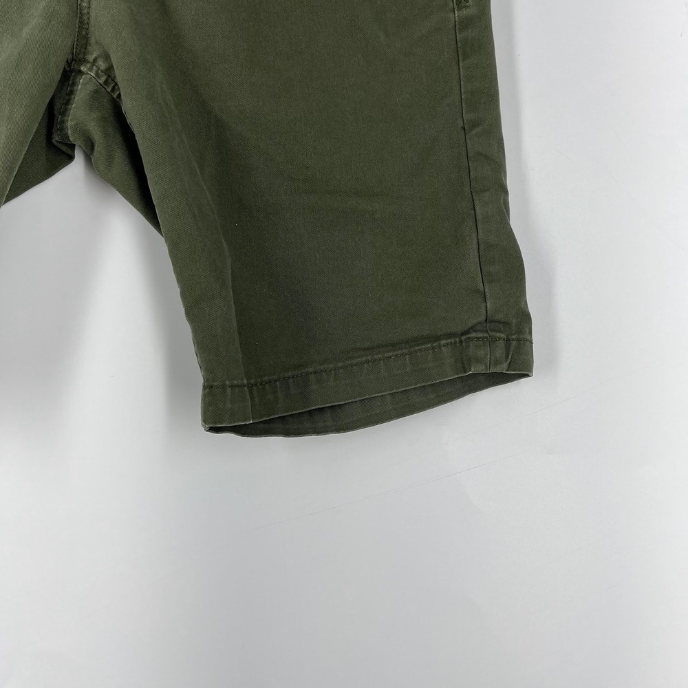 Scotch & Soda Mens Olive Green Chino Shorts Amsterdam Couture Cotton Twill - Picture 7 of 16